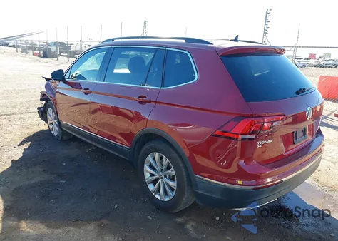 2018 Volkswagen Tiguan 2.0T Se/2.0T Sel из США, поврежденный, VIN 3VV3B7AX2JM149991